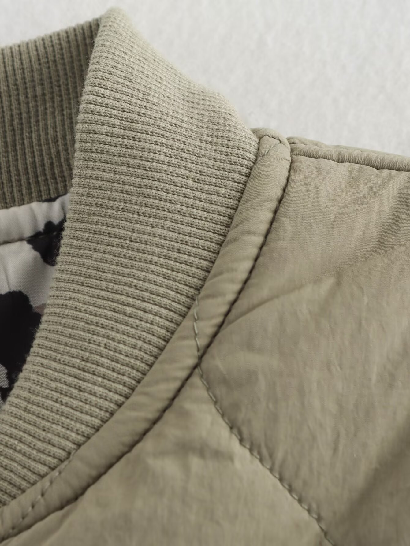 Xylia Jas | Dames Herfst Gewatteerde Jas met Luipaarddetails