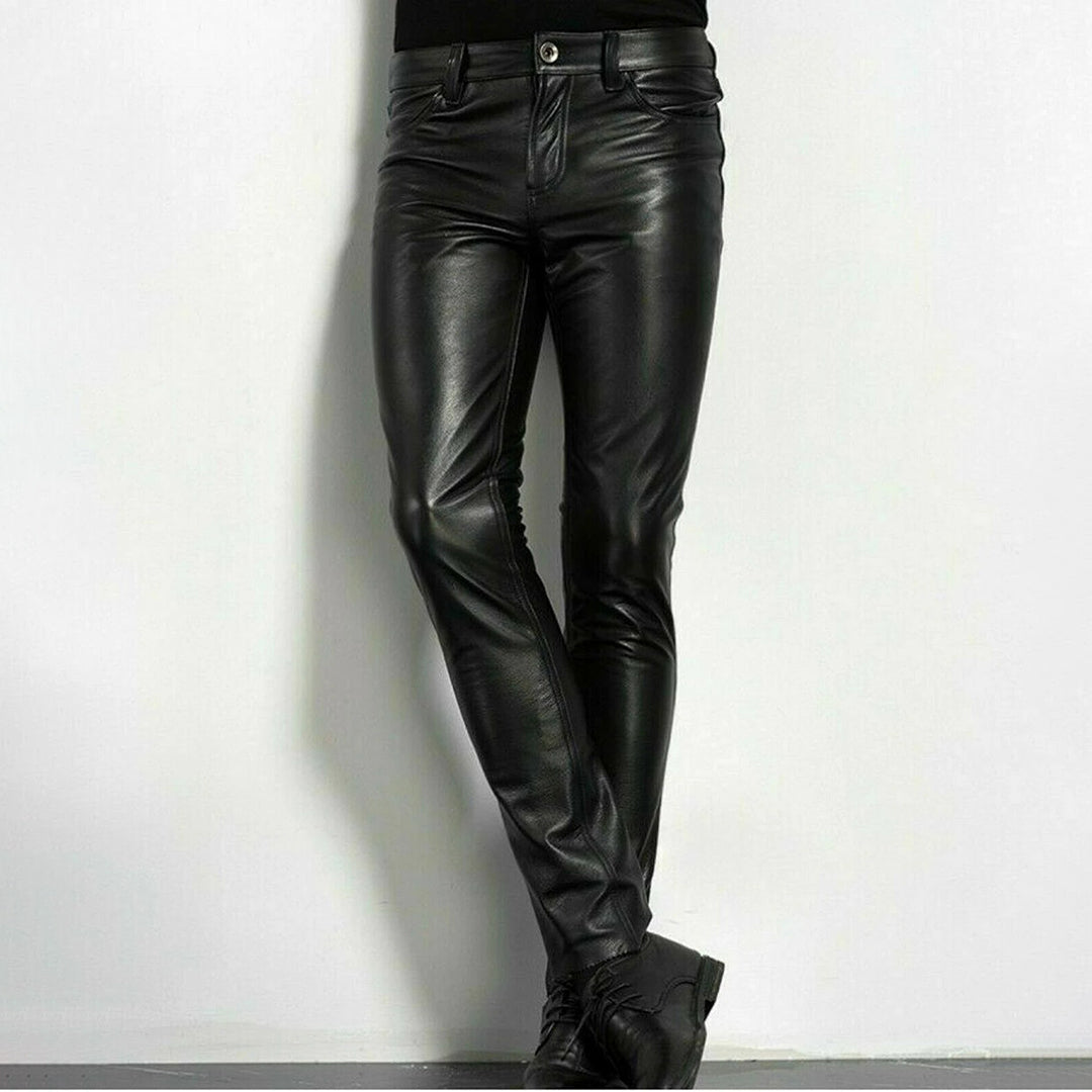 Baron Broek | Slim Fit Leren Broek