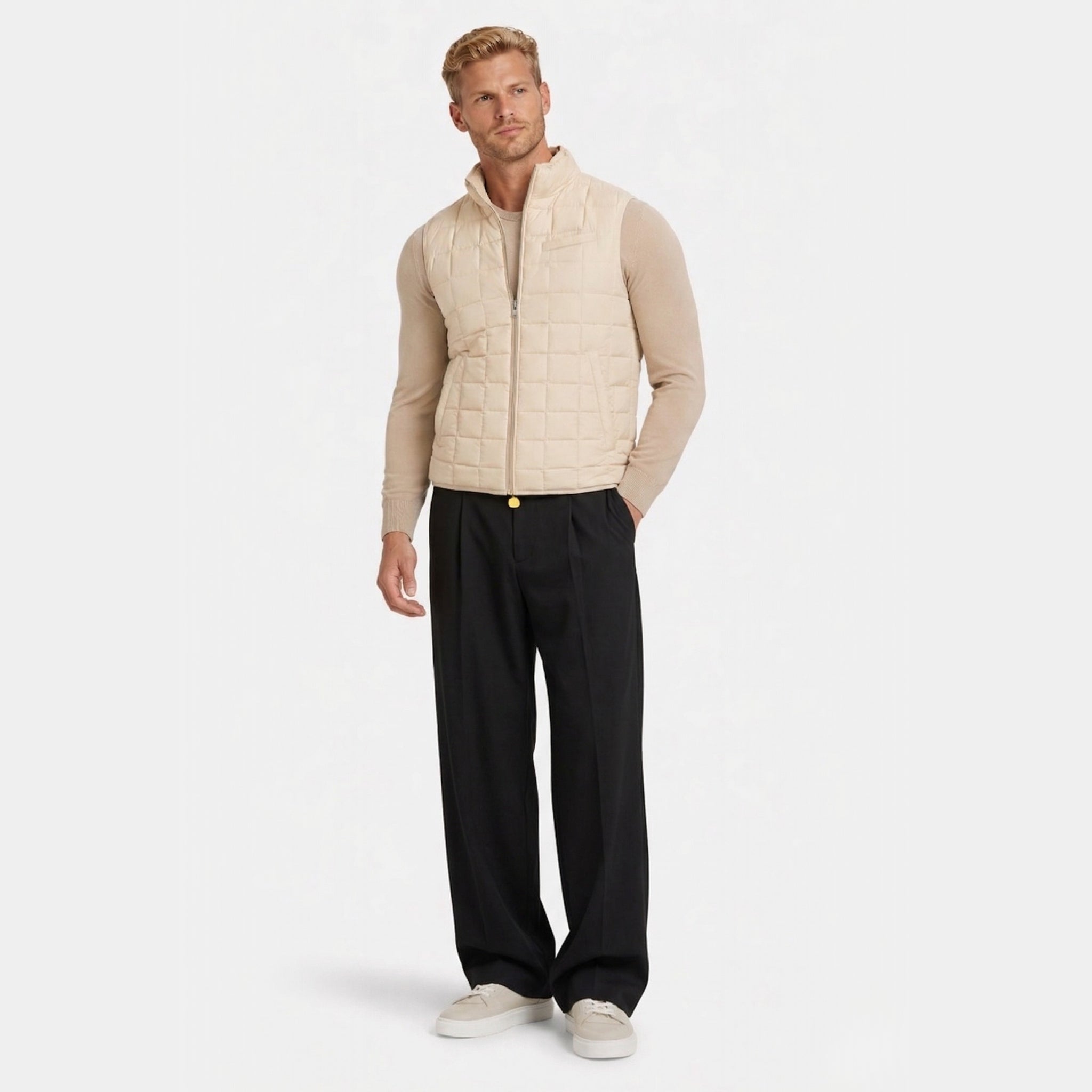 Heren Double Pleated Tailored Broek Montarello