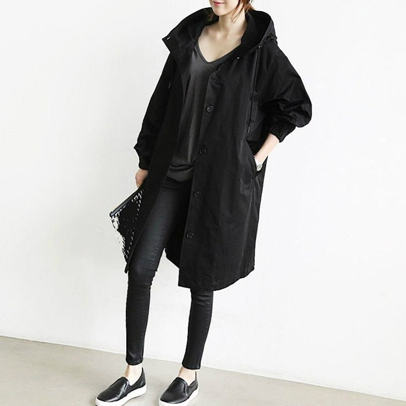 Alicia Jas | Dames Herfst Oversized Trenchcoat met Knopen