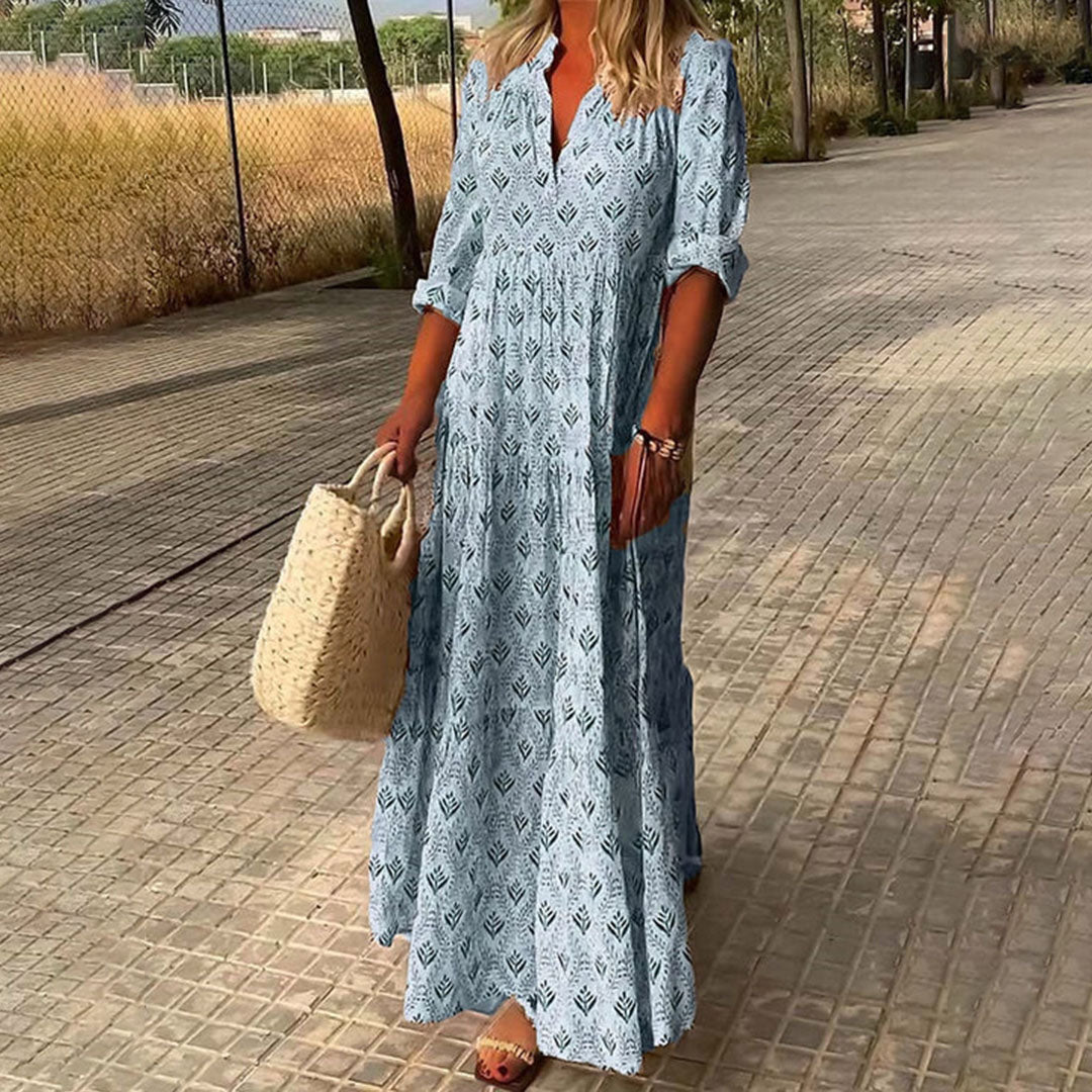Dames Maxi Jurk Bohemian Print