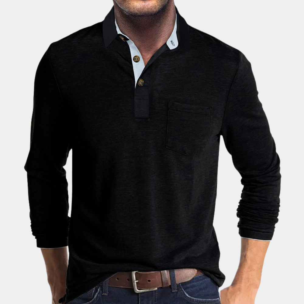 Yurre Polo | Heren Lange Mouw Polo