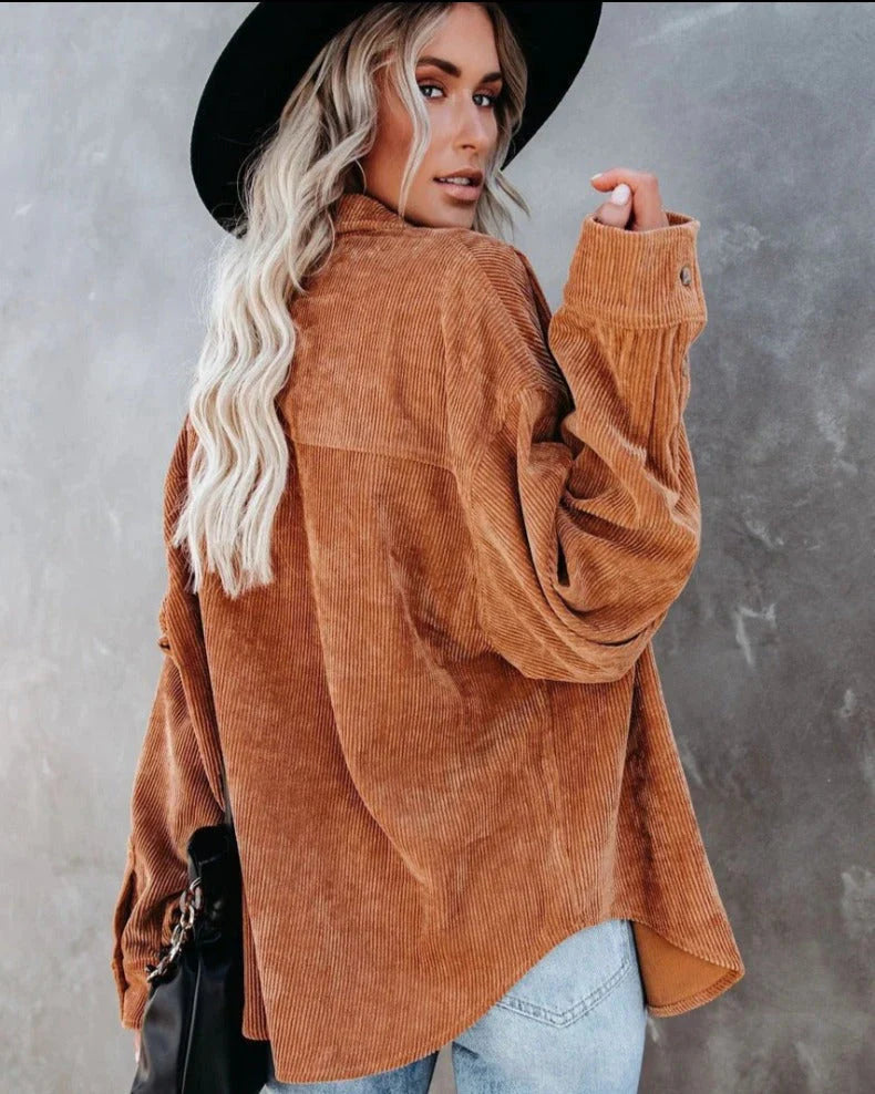 Maristela Top | Vintage Lange Mouw Top