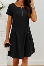 Dames Zomer Midi Jurk met Knopen