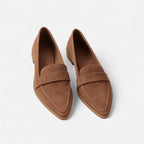 Dames Suède Loafers Klassieke Stijl