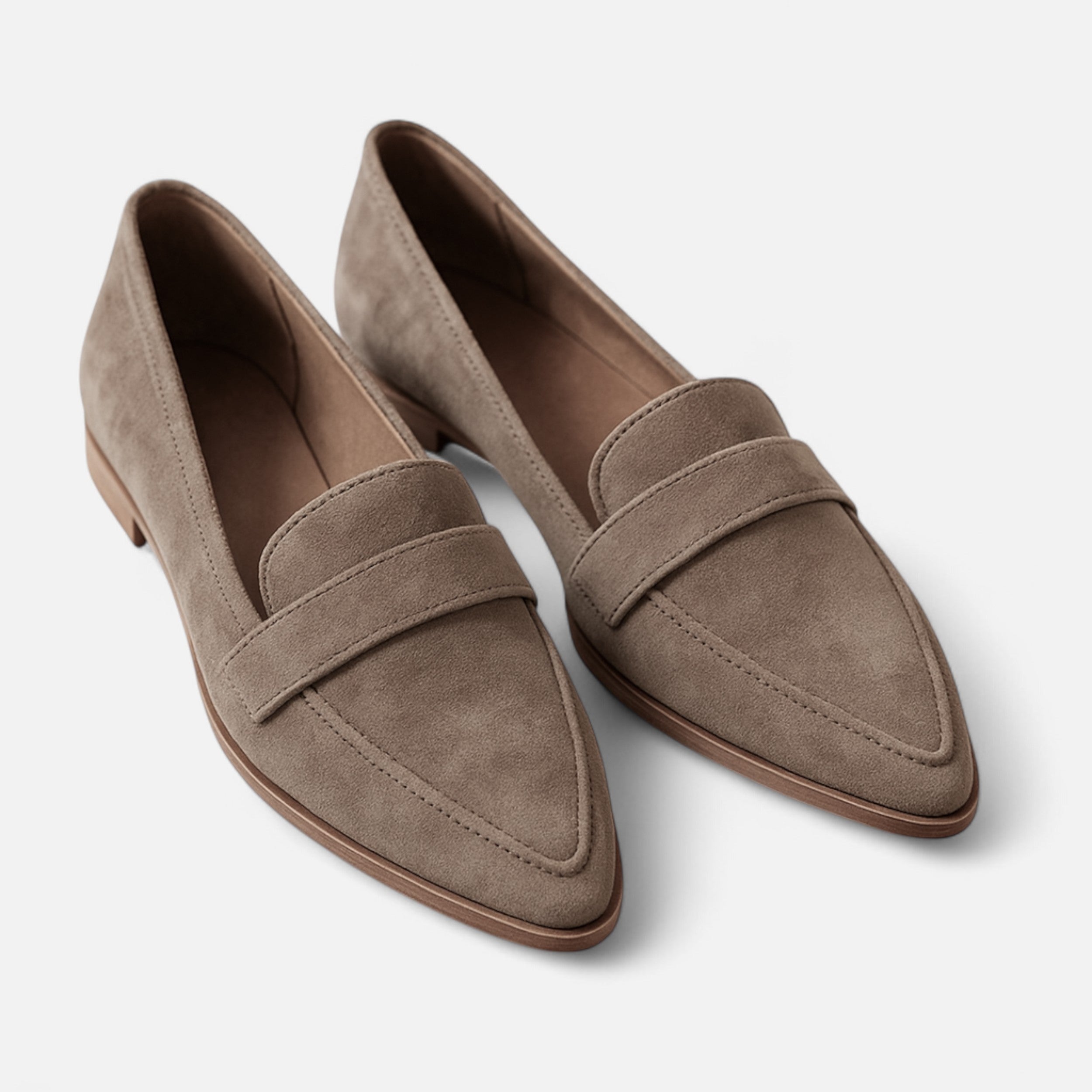Dames Suède Loafers Klassieke Stijl