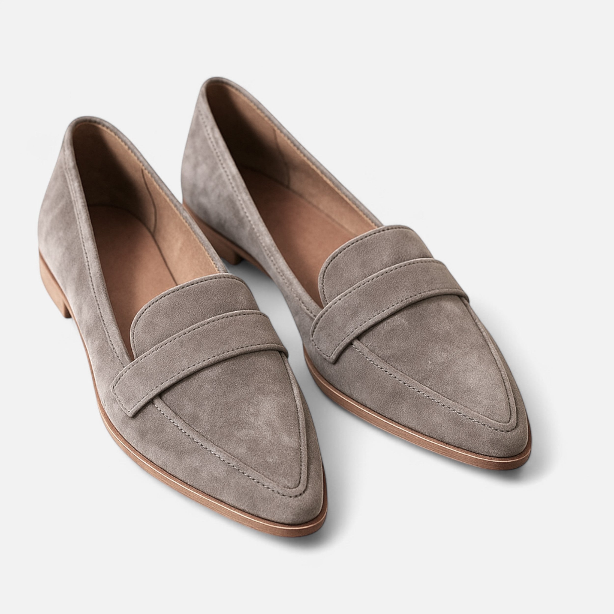 Dames Suède Loafers Klassieke Stijl
