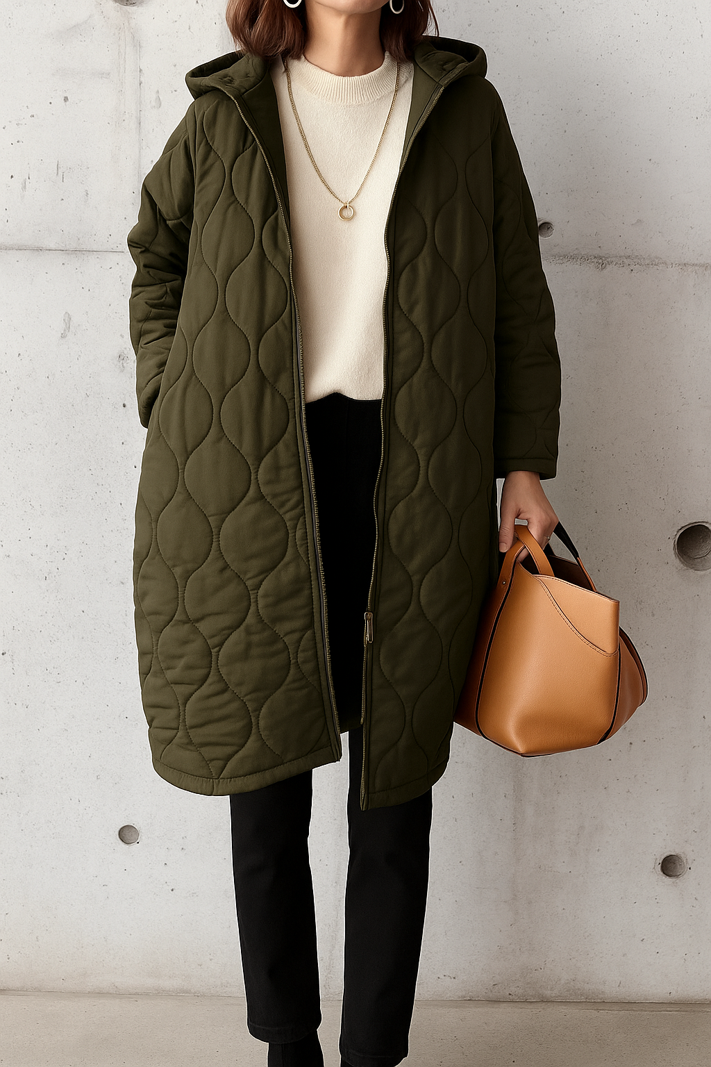 Xera Jas | Dames Herfst Gewatteerde Jas met Capuchon