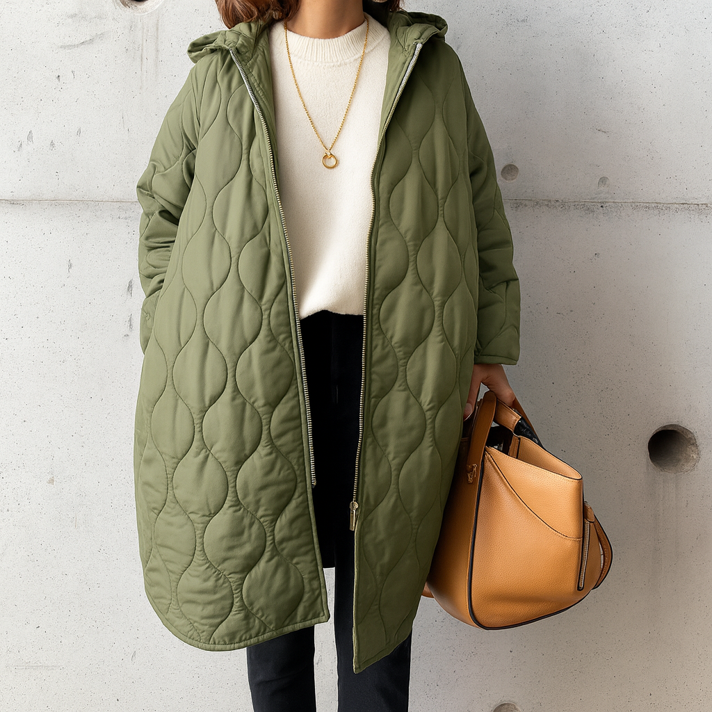 Xera Jas | Dames Herfst Gewatteerde Jas met Capuchon