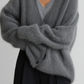 Wilhelmina Vest | Dames Winter Fluffy Gebreid Cashmere Vest