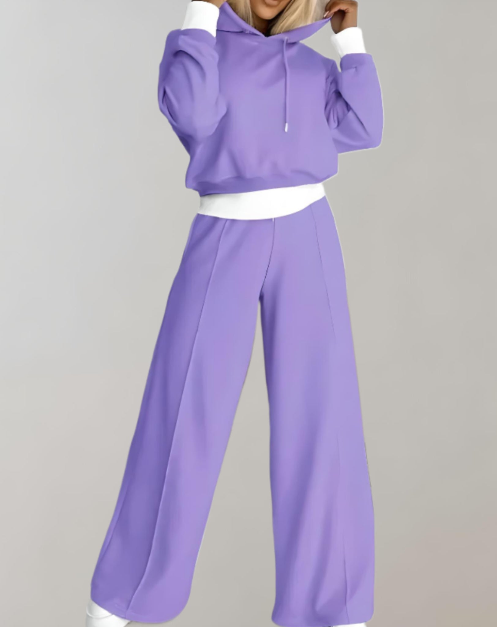 Dames Twee Delige Trainingspak Set met Hoodie