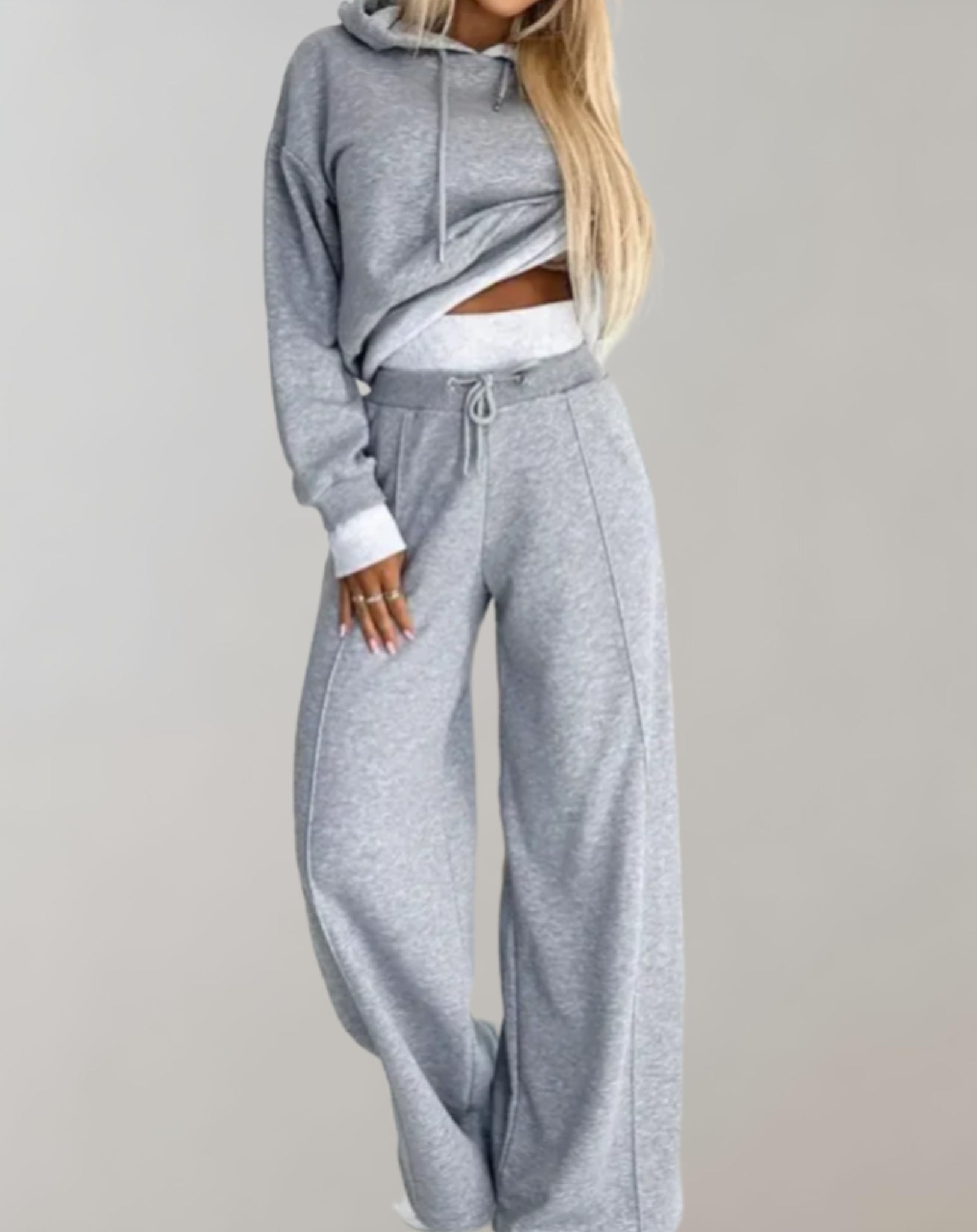 Dames Twee Delige Trainingspak Set met Hoodie