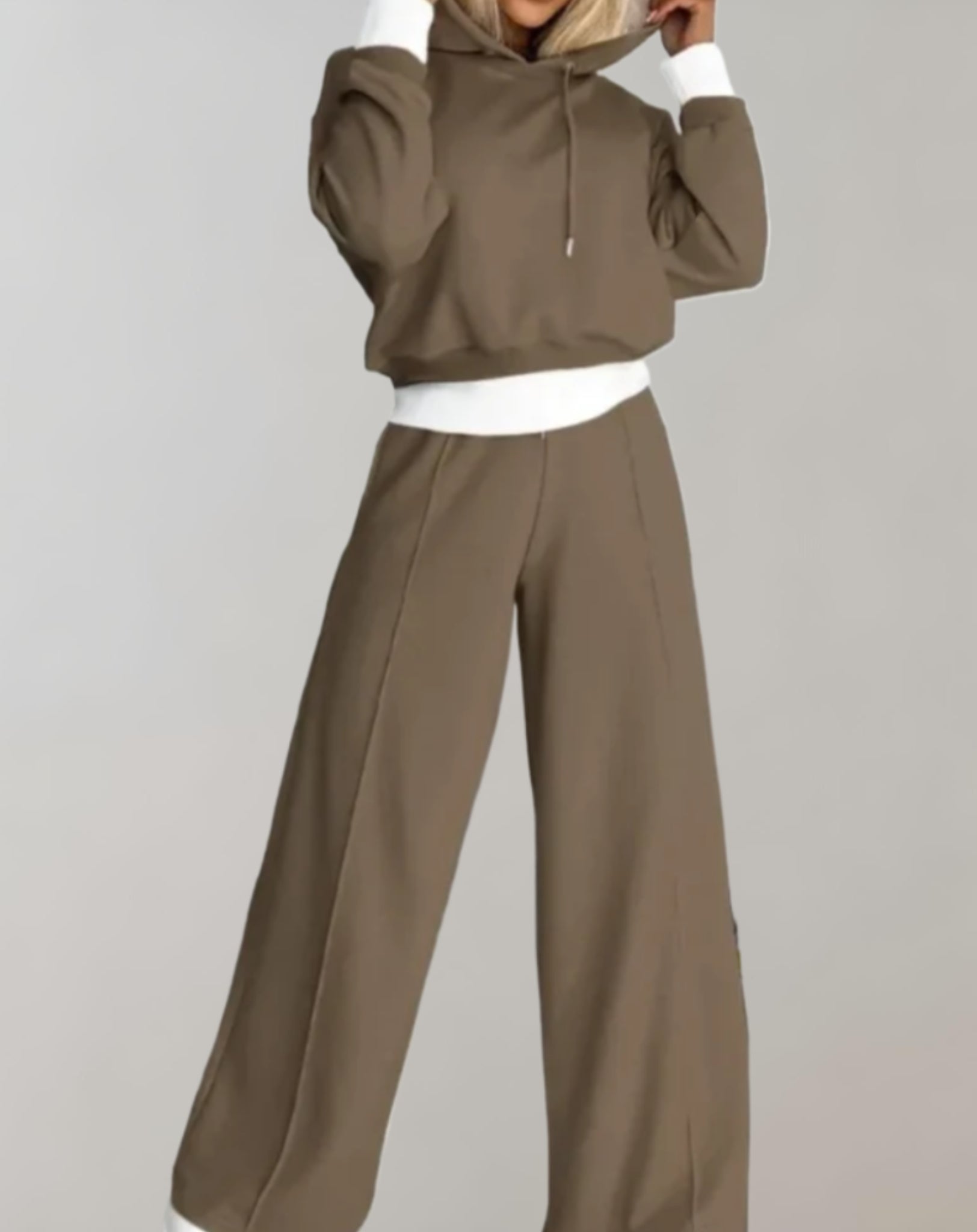 Dames Twee Delige Trainingspak Set met Hoodie