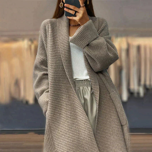 Ilarya Mantel Vest | Vrouwen Lange Gebreide Vest