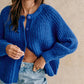 Wenona Vest | Dames Herfst Gebreid Wol Vest met Lange Mouwen