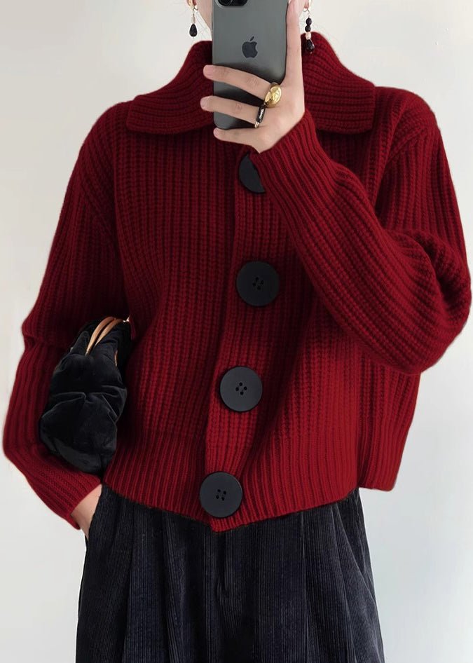 Davina Vest | Dames Winter Gebreid Vest met Knopen