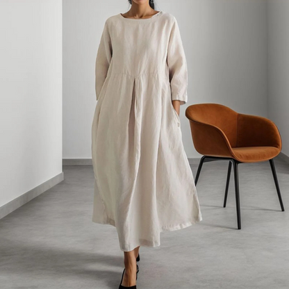 Shirin Jurk | Lange Linnen Jurk