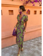 Dames Maxi Jurk Bloemenprint Ontwerp