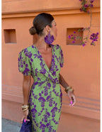 Dames Maxi Jurk Bloemenprint Ontwerp