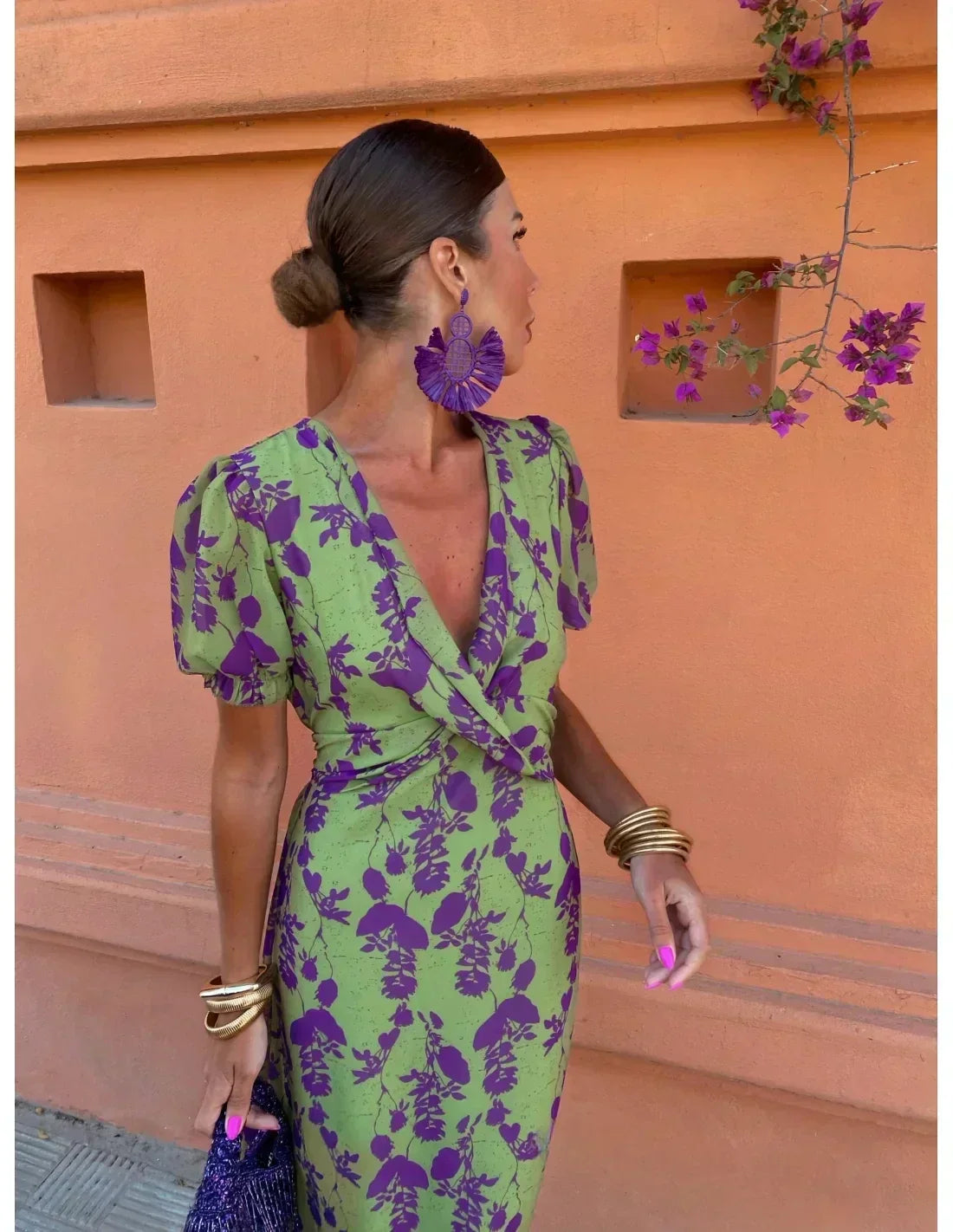 Dames Maxi Jurk Bloemenprint Ontwerp