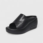 Dames Platform Instap Sandalen Open Teen