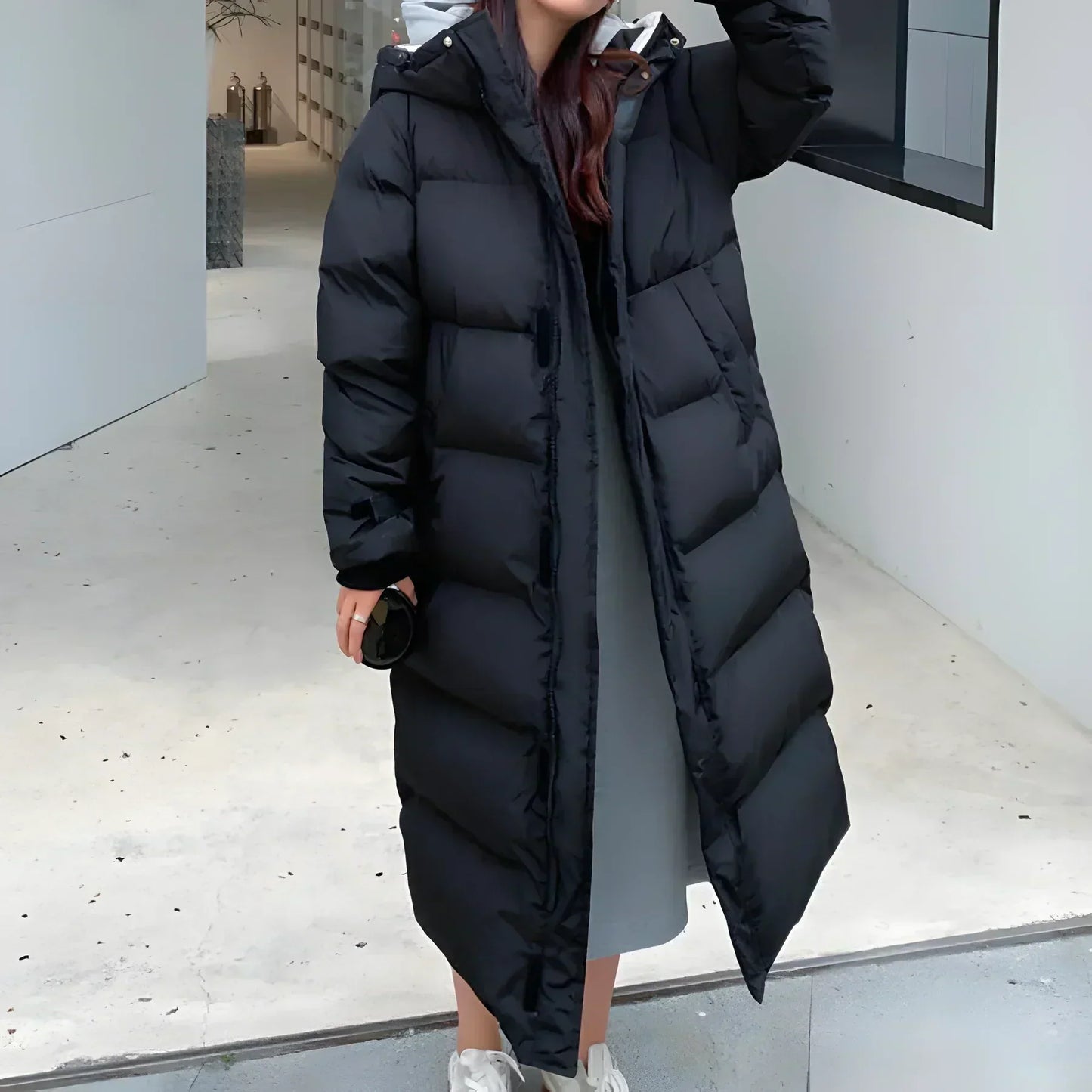 Xirine Jas | Winter Lange Puffer Jas
