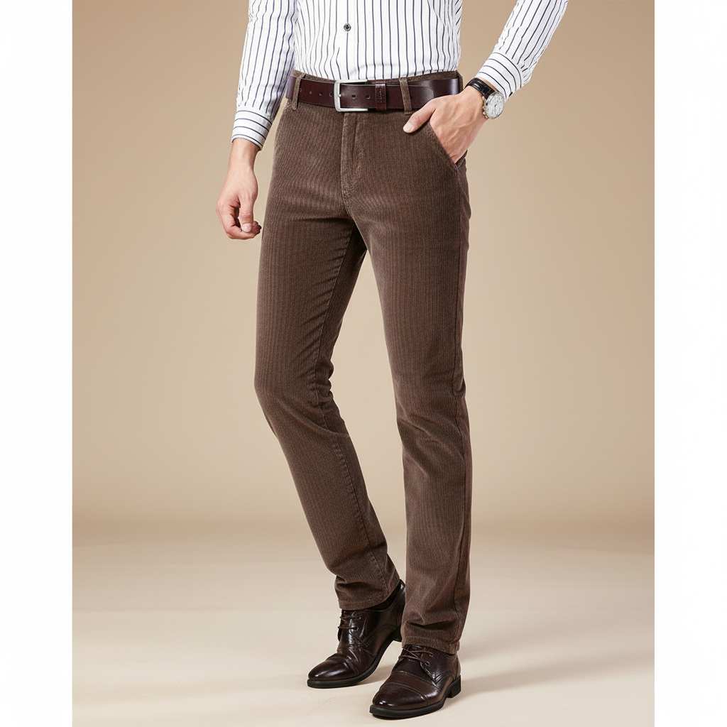 Heren Corduroy Zakelijke Broek