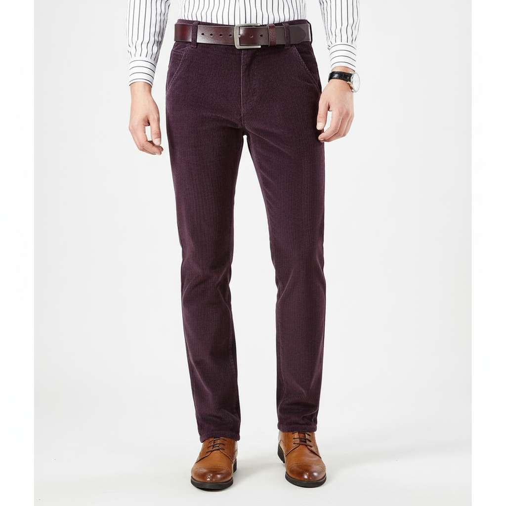 Heren Corduroy Zakelijke Broek