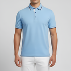 Heren Slim Fit Polo met Borstzak Montarello