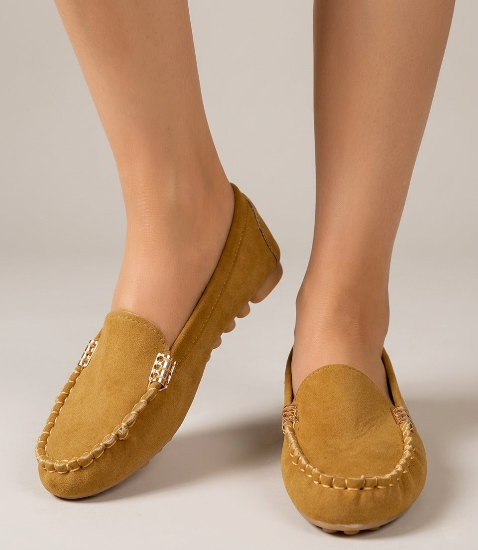 Women's Loafers with Metal Detail
