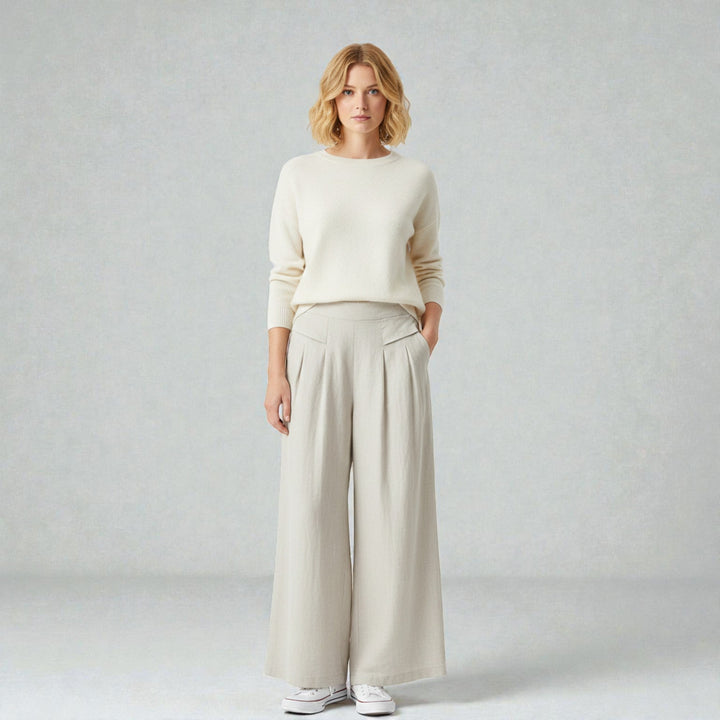 Dames Linnen Wijde Broek Montarello Airflow
