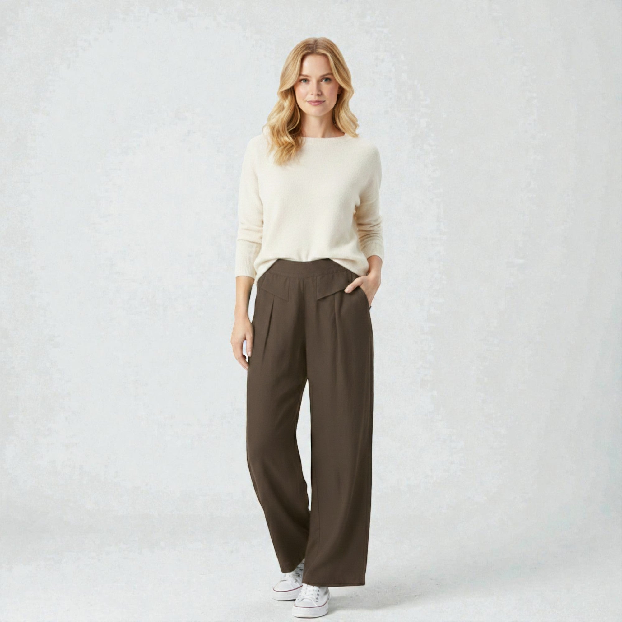 Dames Linnen Wijde Broek Montarello Airflow