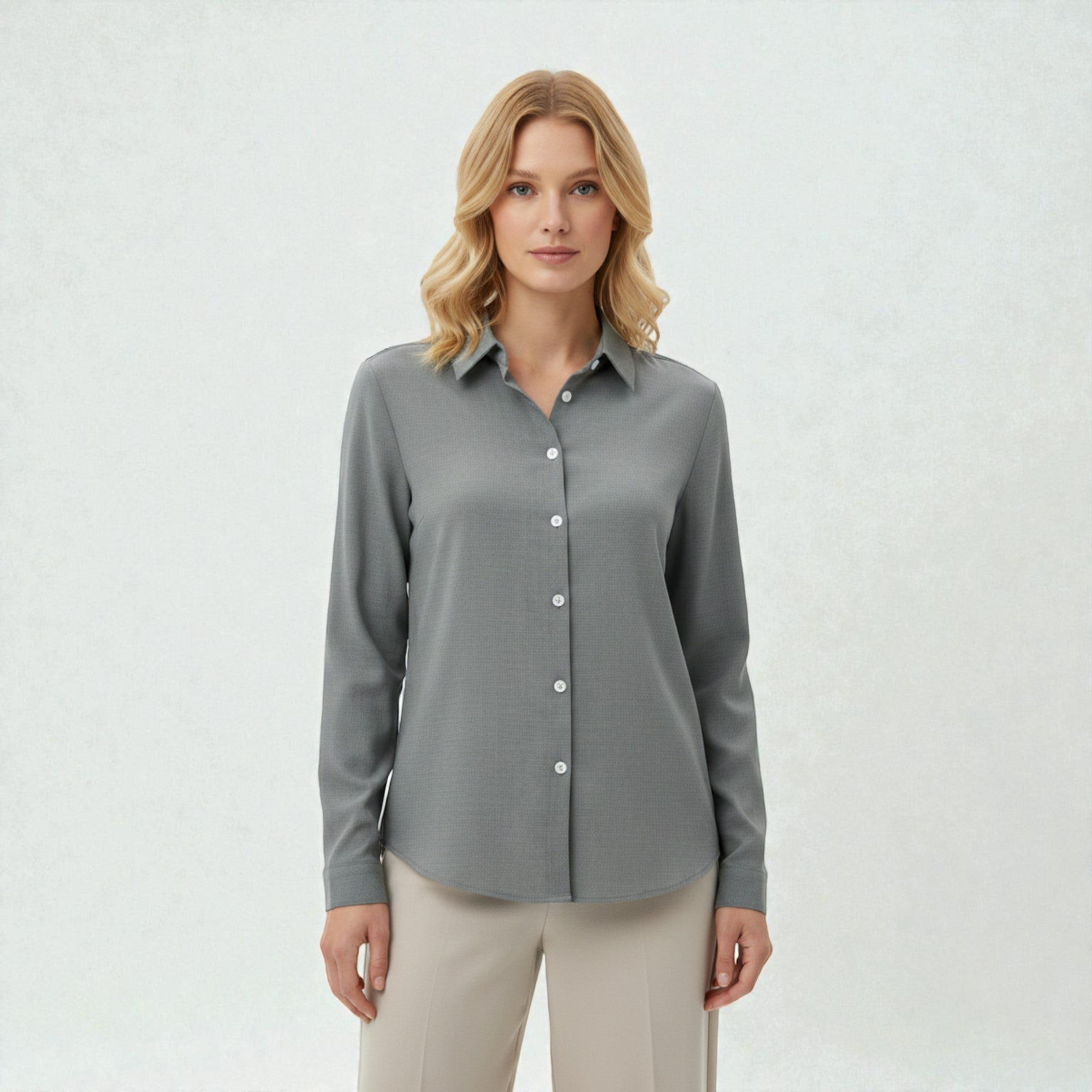 Dames Softline Blouse Met Knopen
