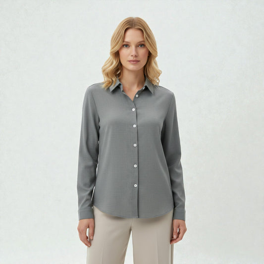 Dames Softline Blouse Met Knopen