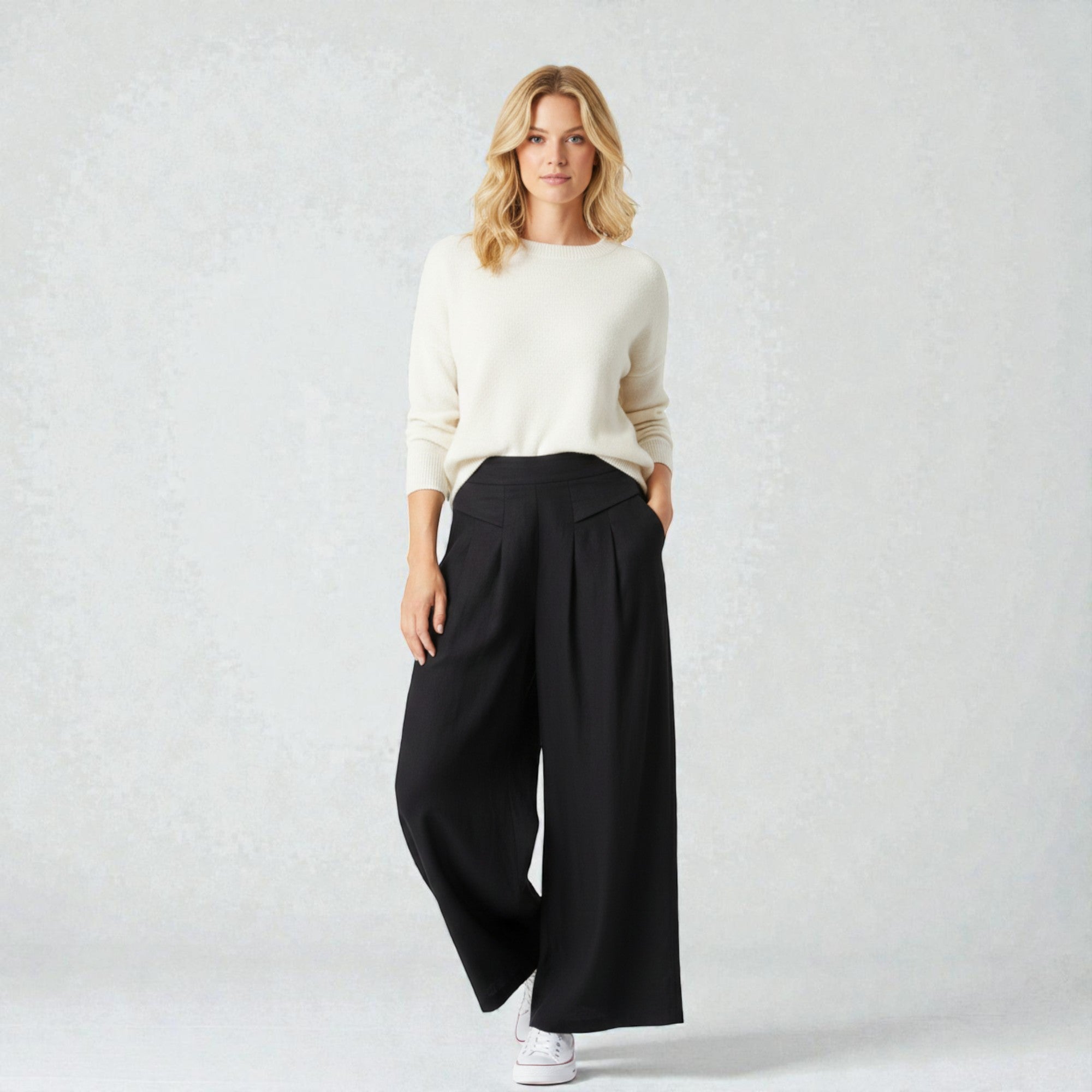 Dames Linnen Wijde Broek Montarello Airflow