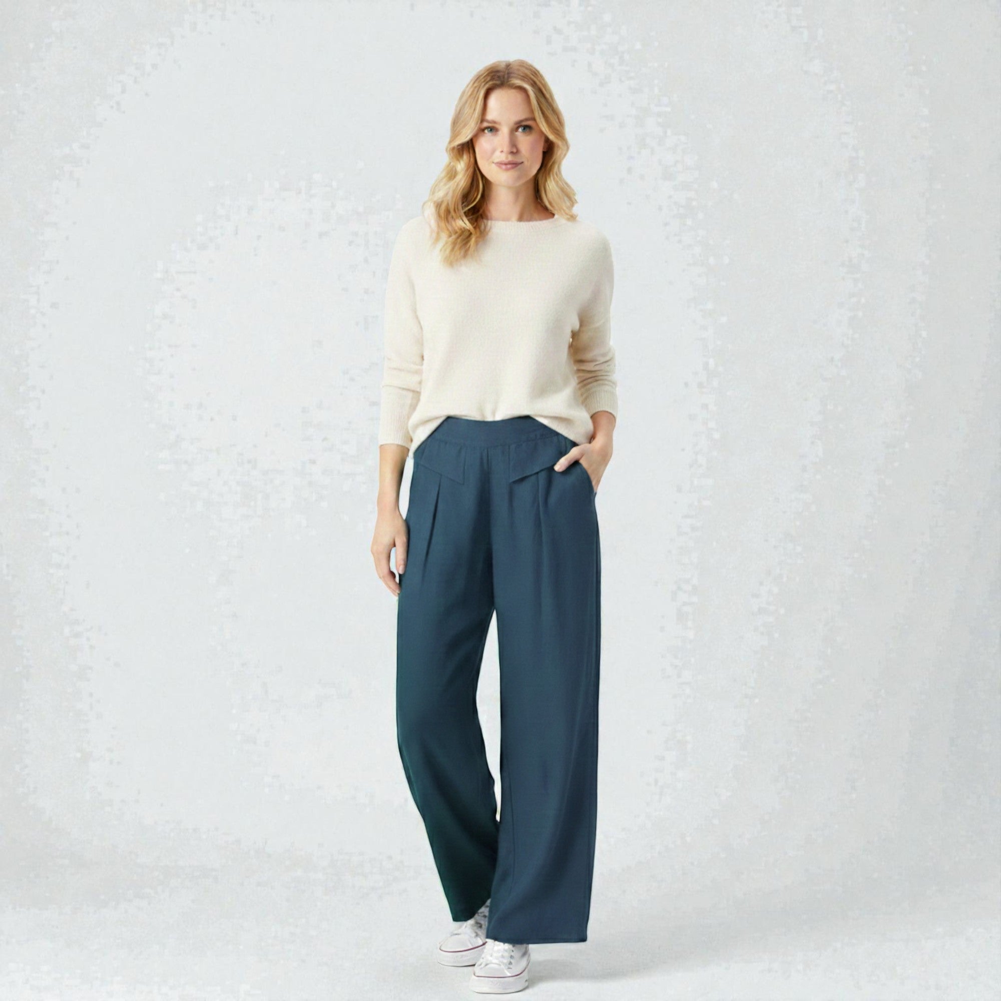 Dames Linnen Wijde Broek Montarello Airflow