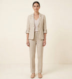 Dames Linnen Blazer Lichtgewicht Zomerstijl