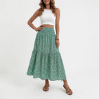 Dames Midi Rok met Bloemenprint Montarello