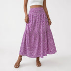 Dames Midi Rok met Bloemenprint Montarello