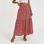 Dames Midi Rok met Bloemenprint Montarello