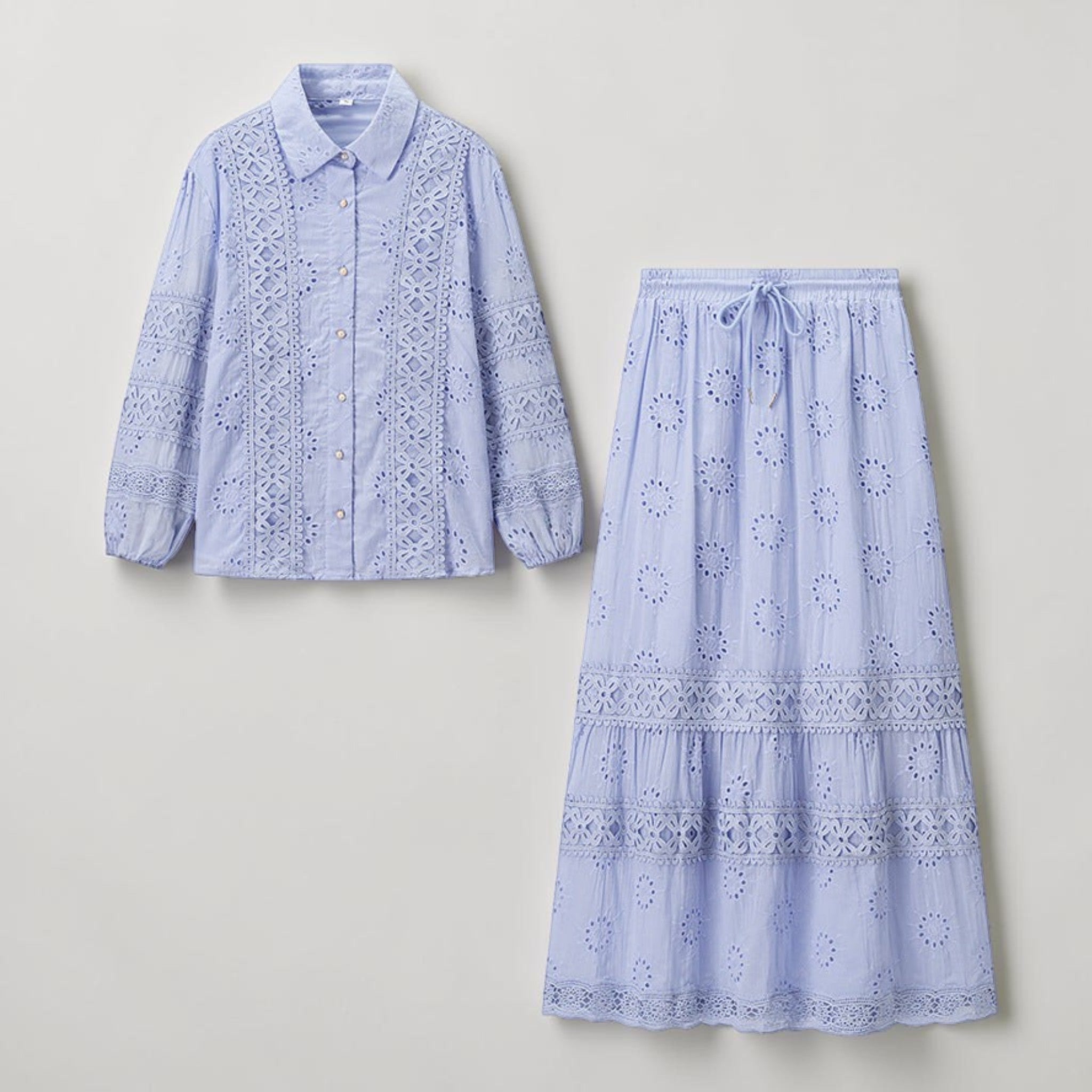Dames Maxi Rok Tweedelige Set
