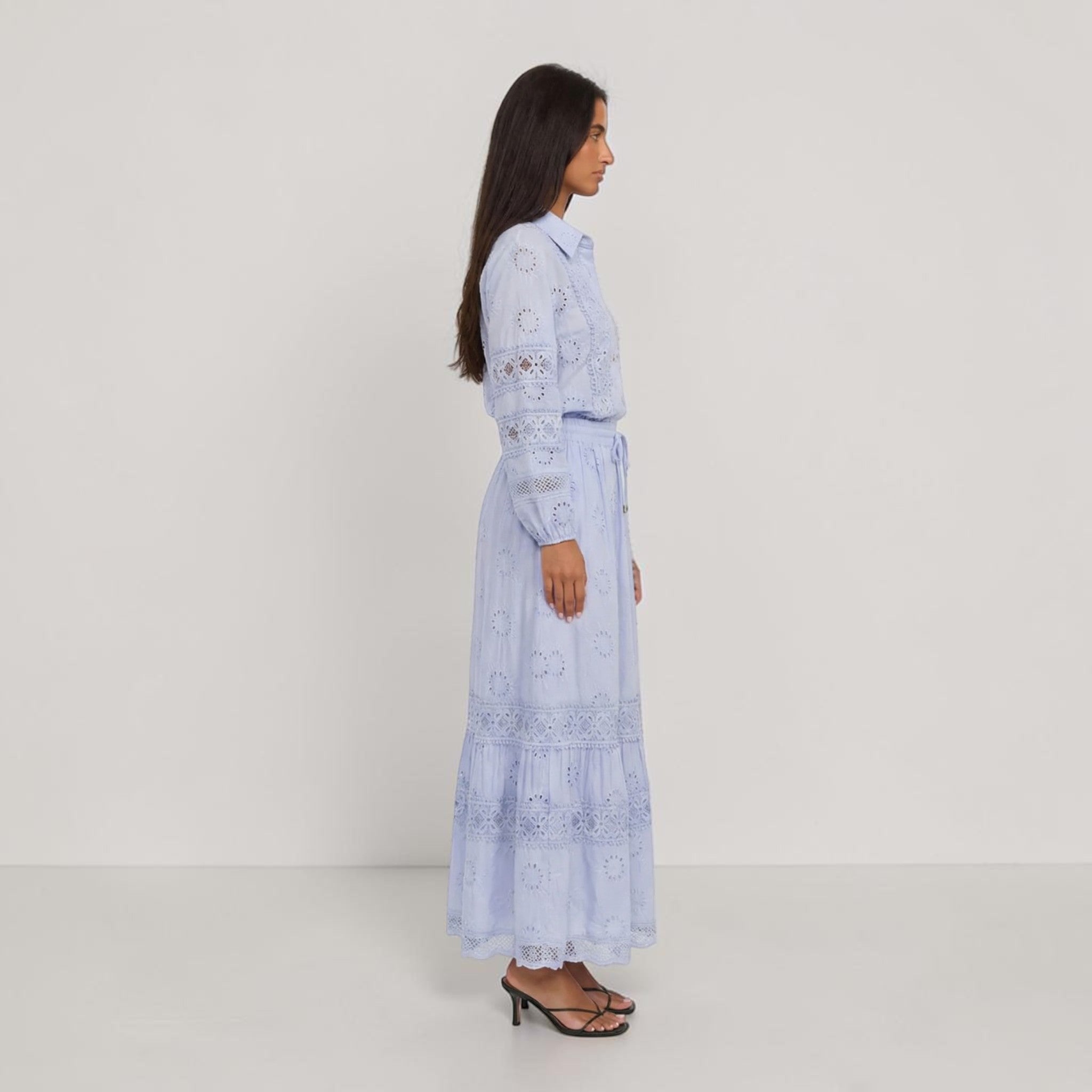 Dames Maxi Rok Tweedelige Set