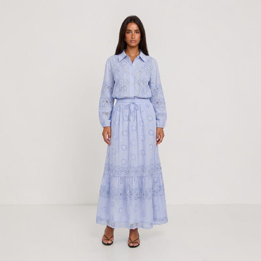 Dames Maxi Rok Tweedelige Set