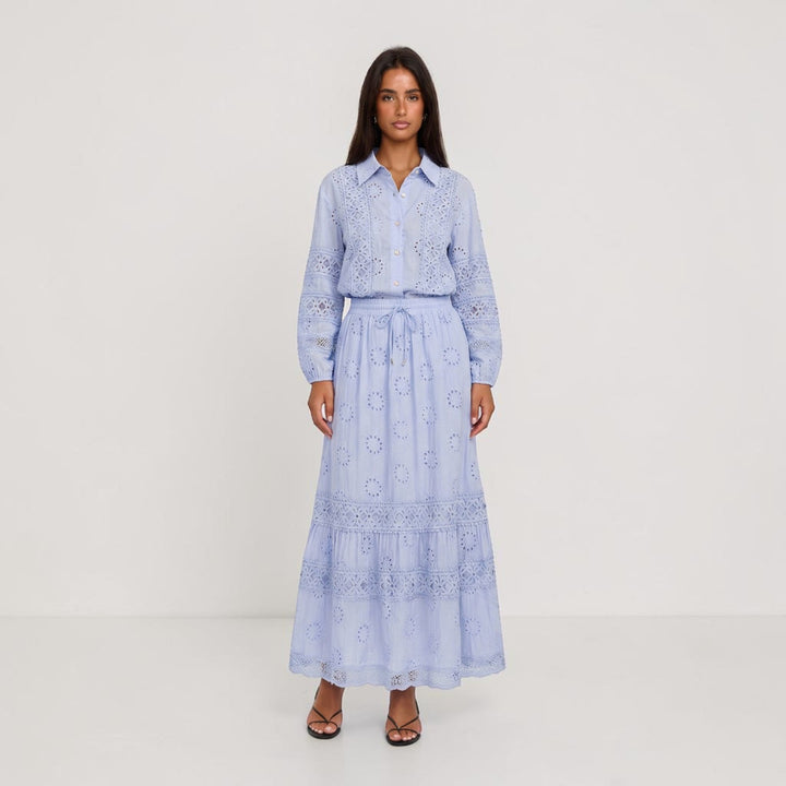 Dames Maxi Rok Tweedelige Set
