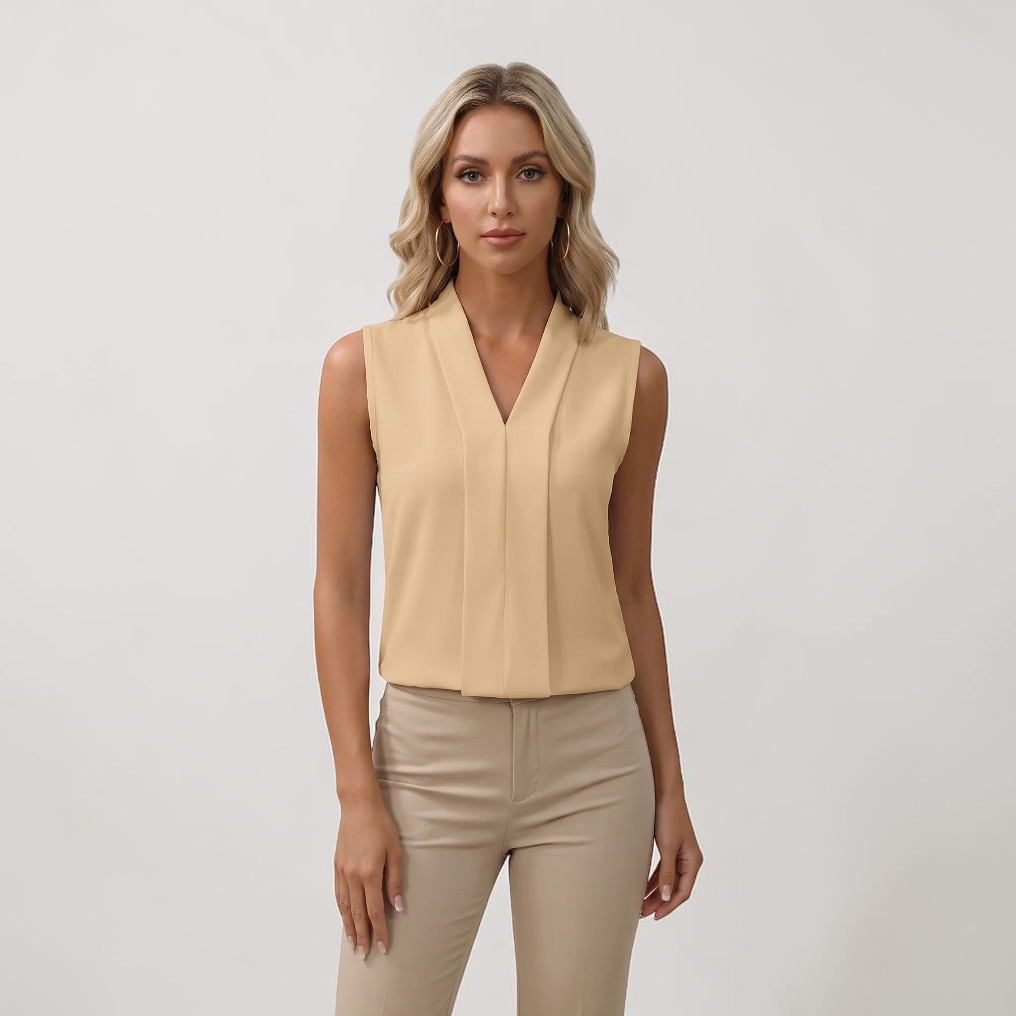 Dames Mouwloze Blouse
