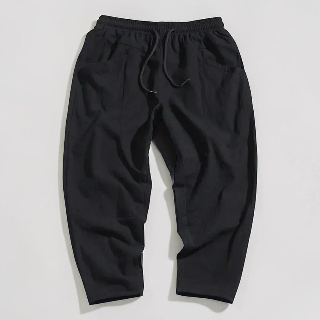 Heren Cropped Tapered Broek Montarello