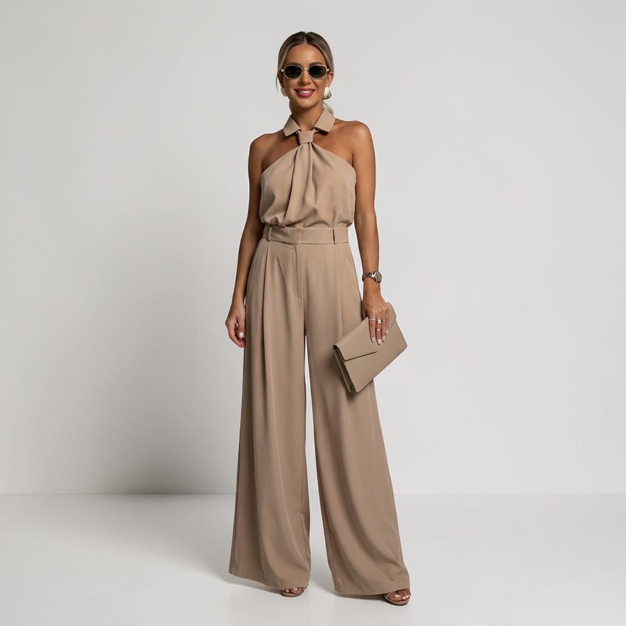 Dames Palazzo Jumpsuit