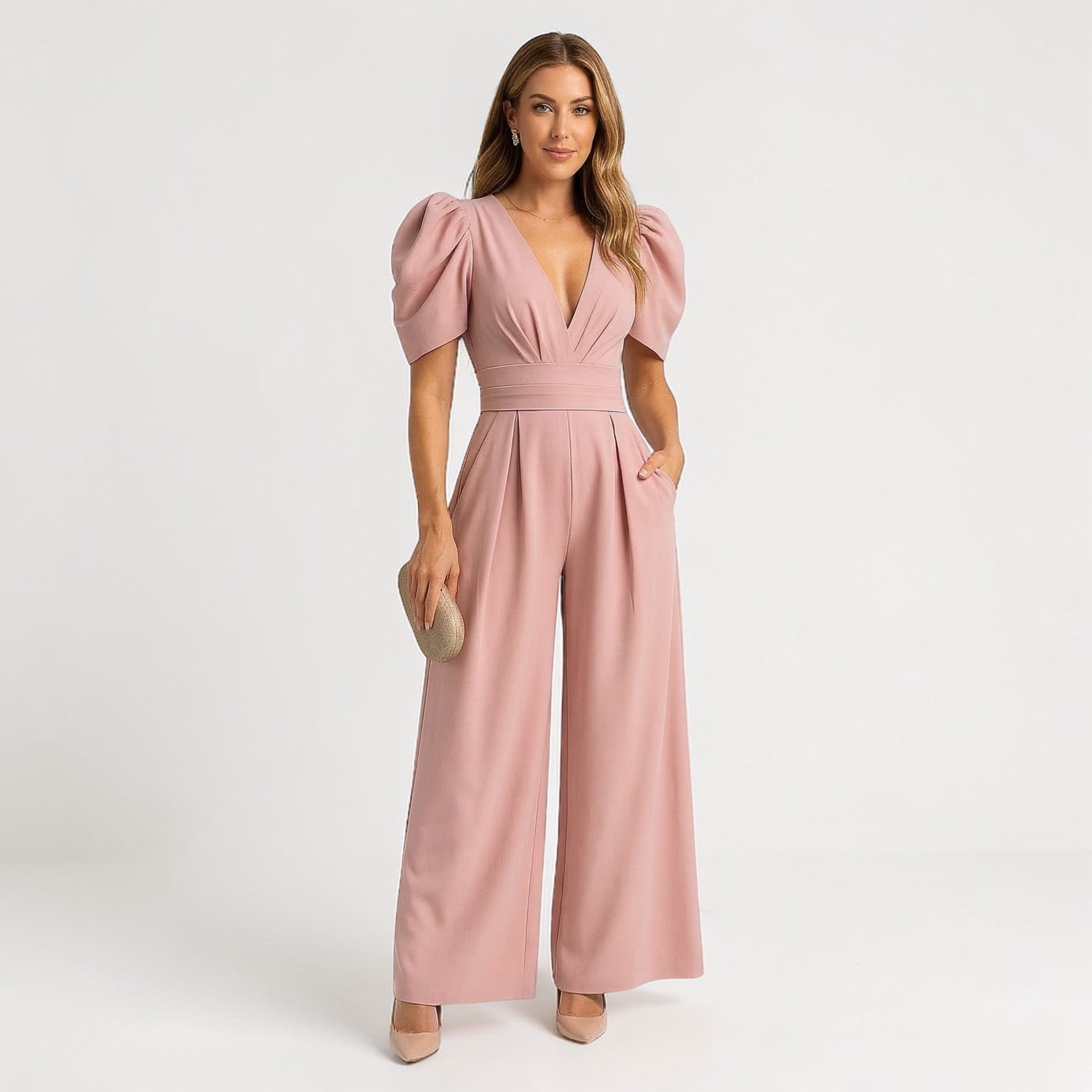 Dames Getailleerde Elegante Jumpsuit