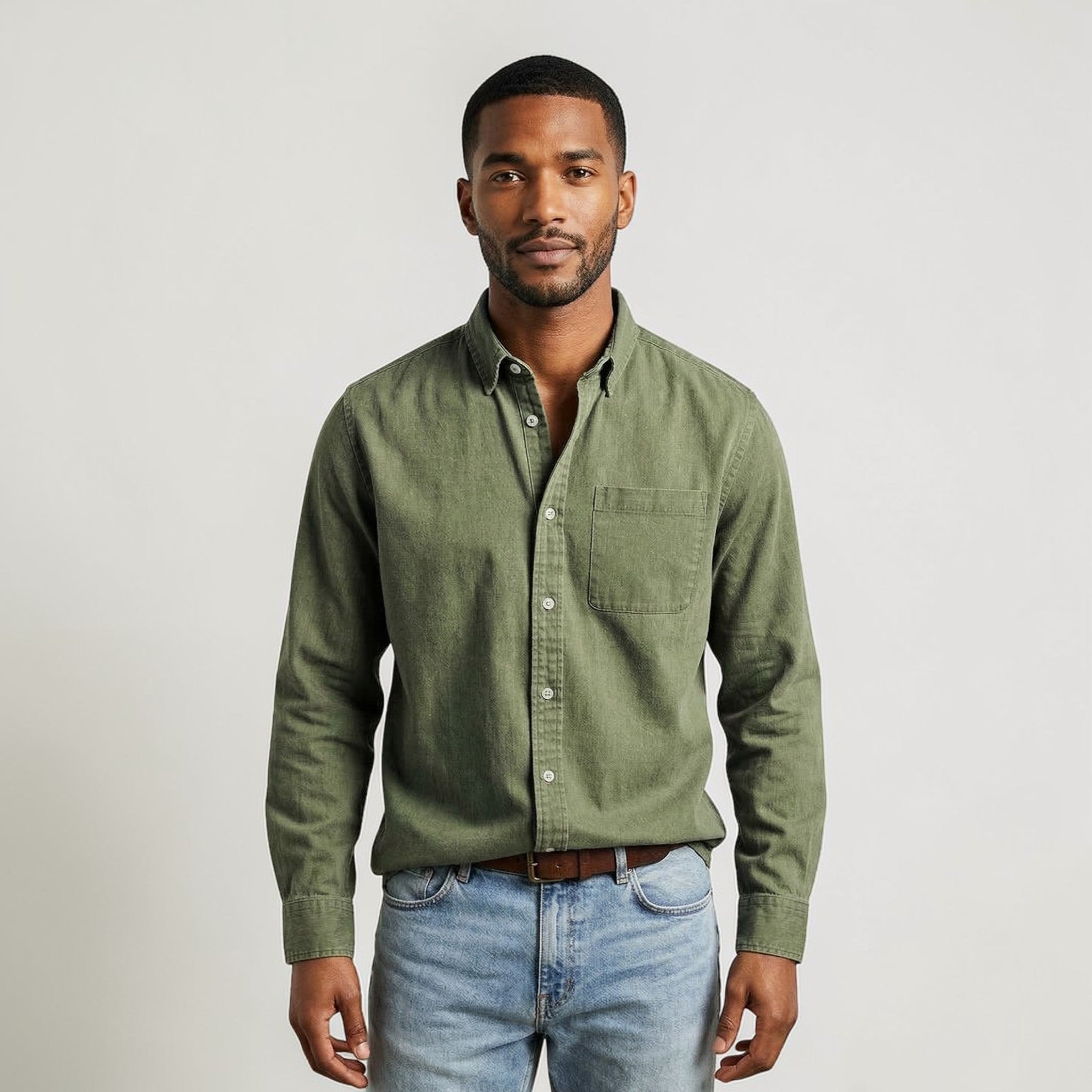 Heren Klassiek Casual Overhemd Modern Fit Montarello