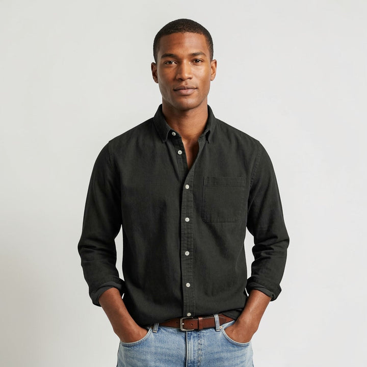 Heren Klassiek Casual Overhemd Modern Fit Montarello